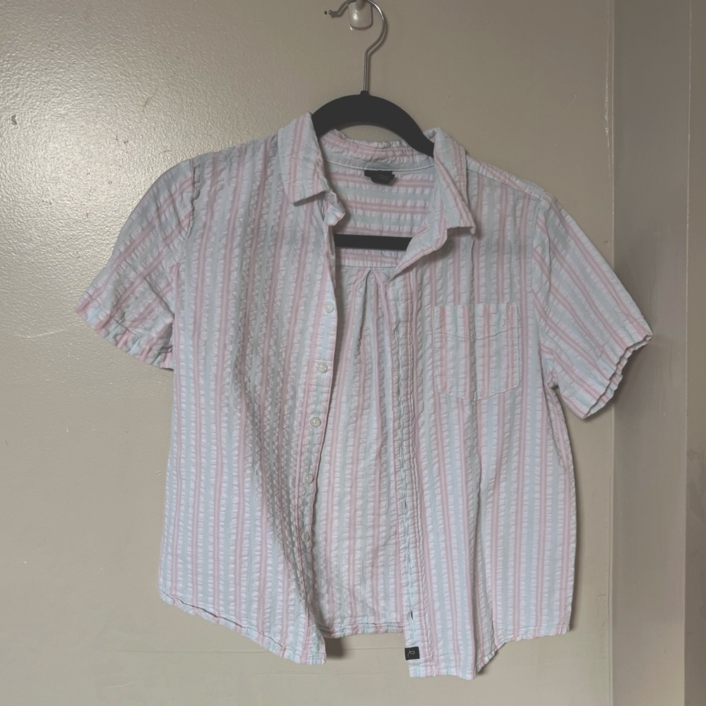 Pink and Green Buttondown